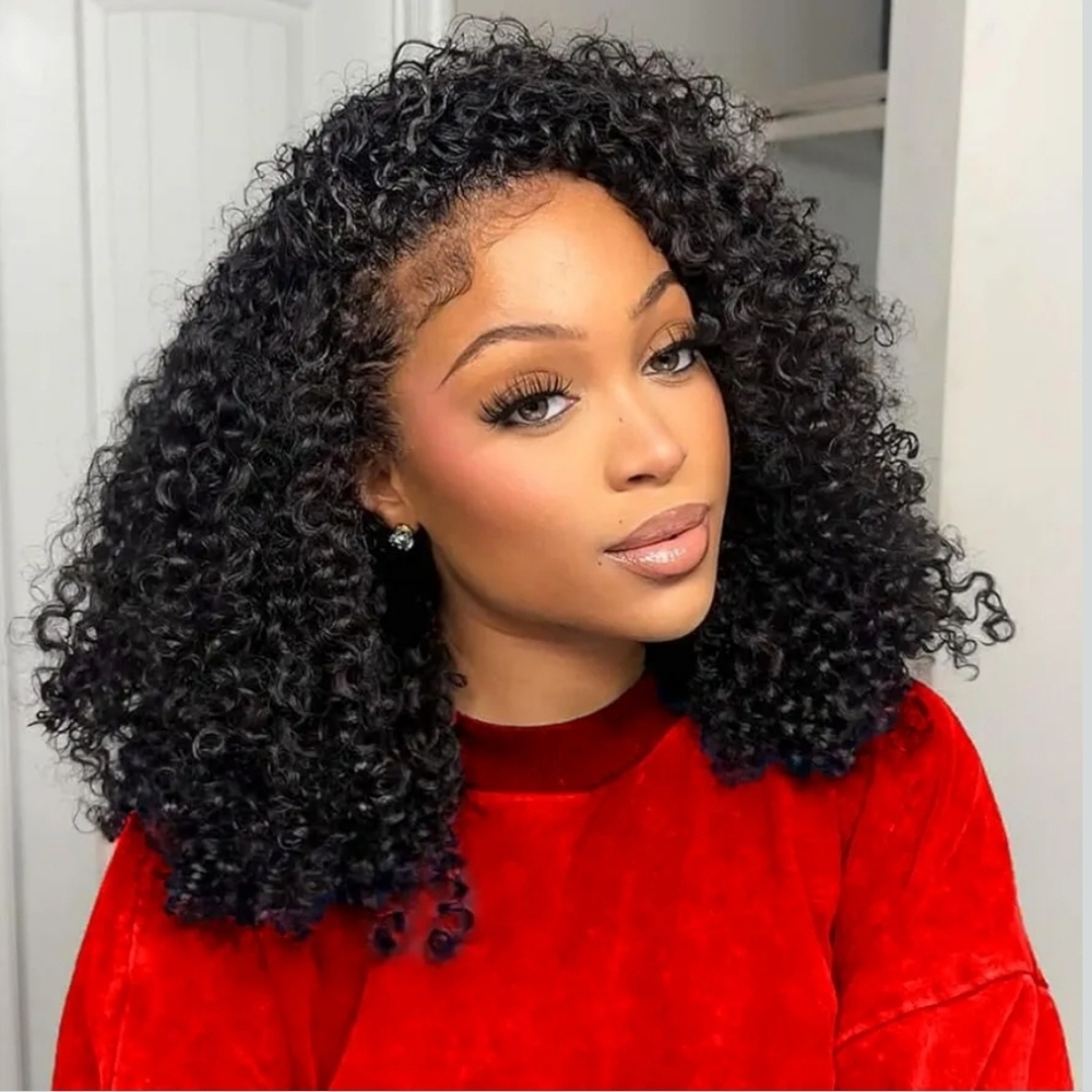 16 Inch Kinky Curly Lace Unit